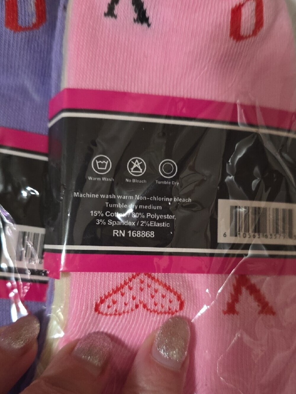 Kids Low Cut  Socks 12 Pack — Purple, Pink, Blue & Yellow - Picture 4 of 5
